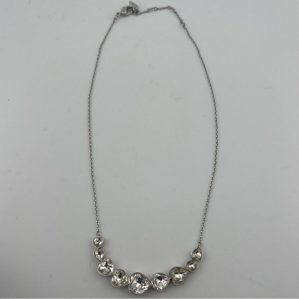 Swarovski Silver Heart Crystal Necklace - Picture 3 of 3